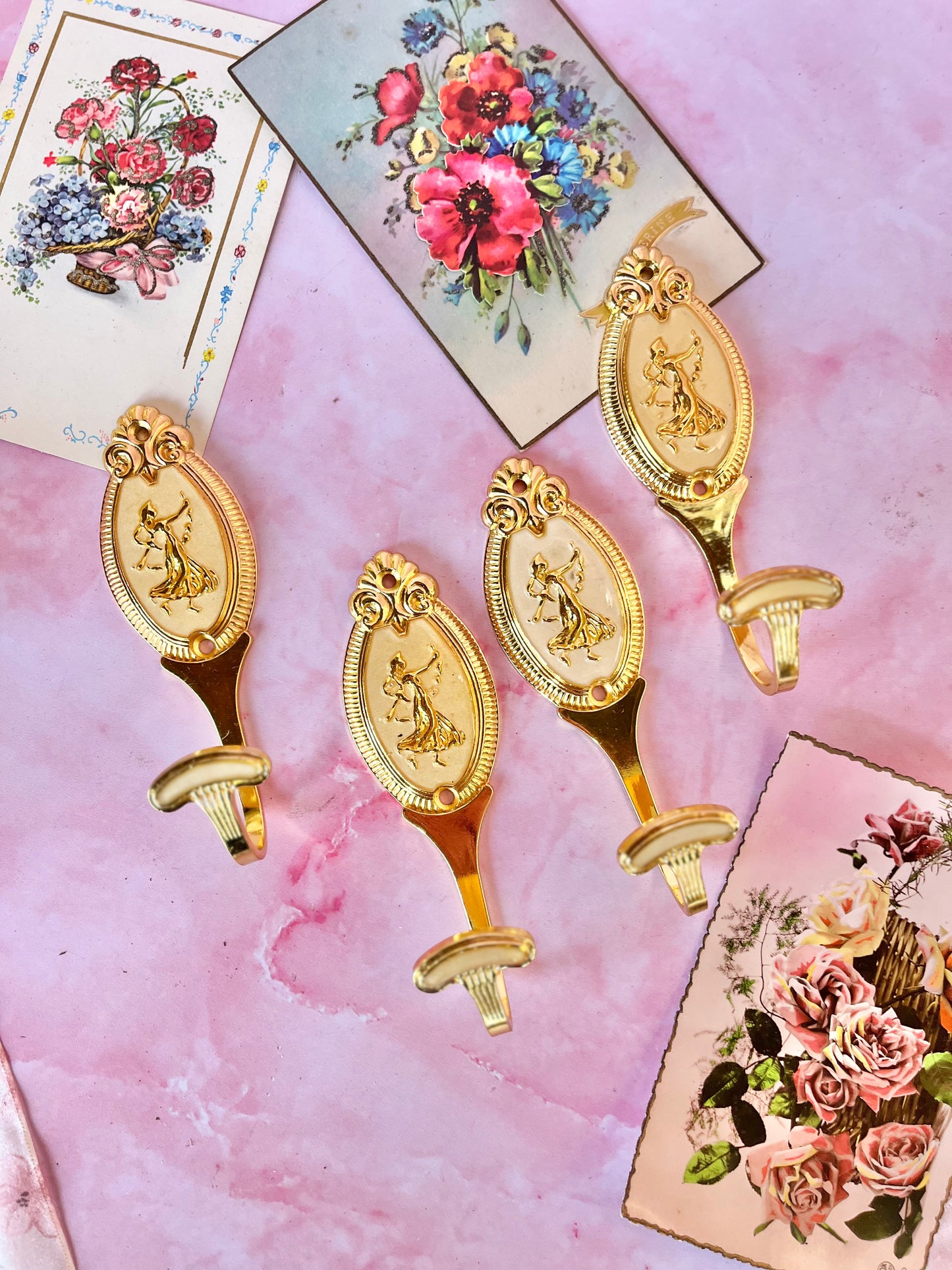 Patère dorée Angelina (à l'unité)