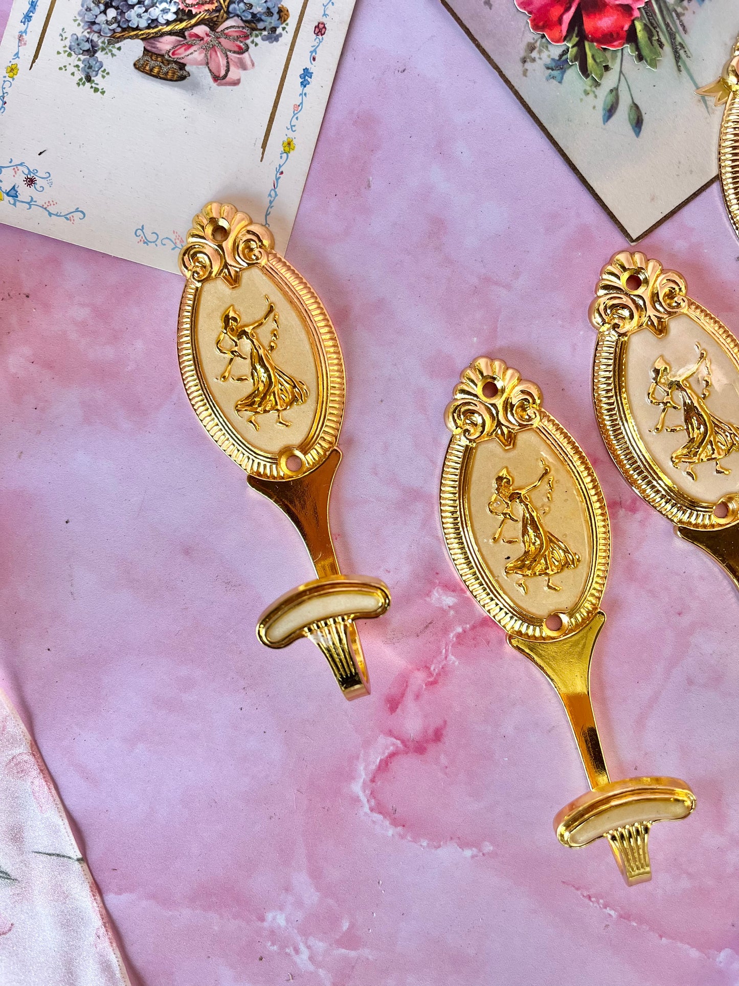 Patère dorée Angelina (à l'unité)