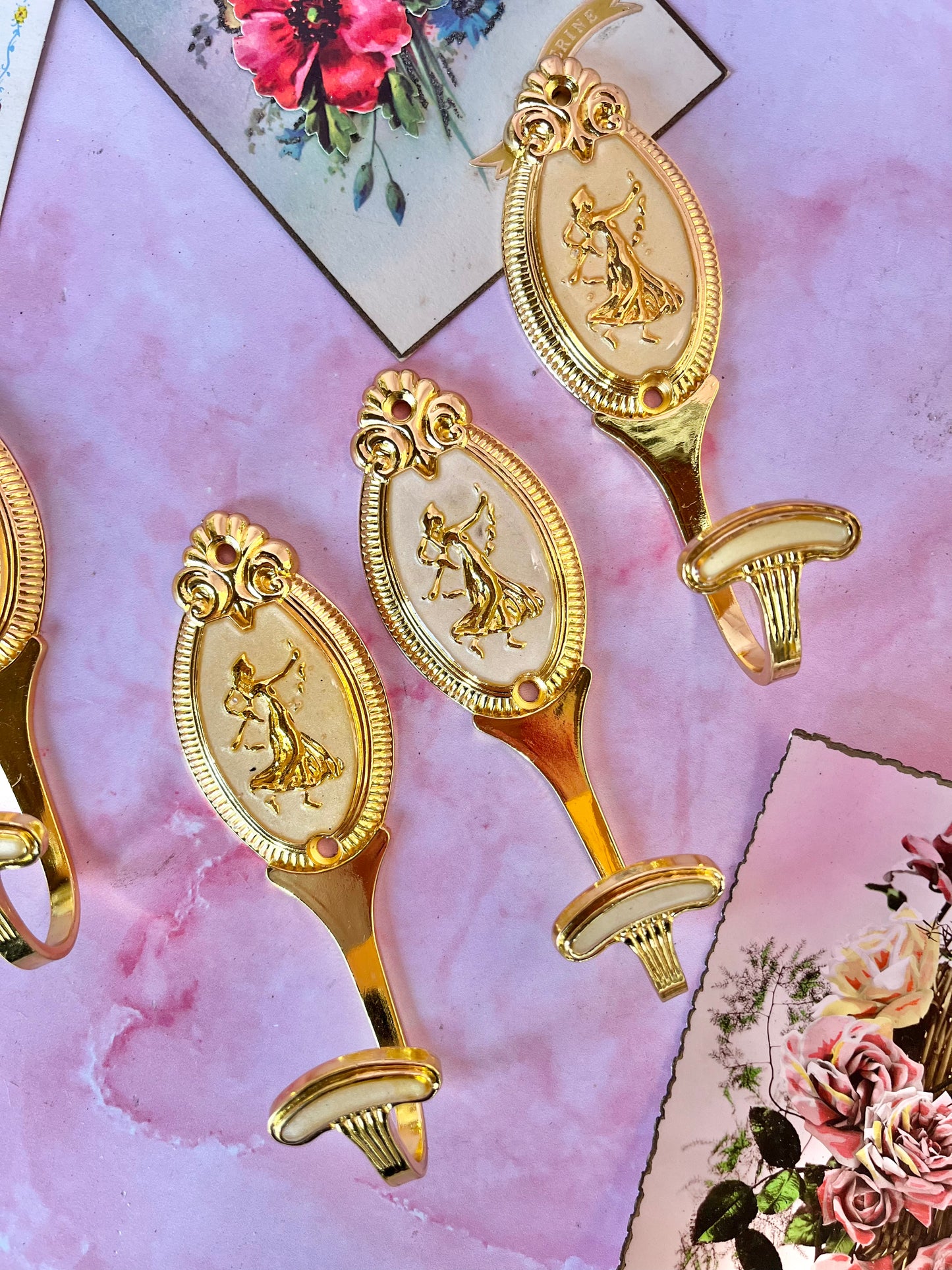 Patère dorée Angelina (à l'unité)