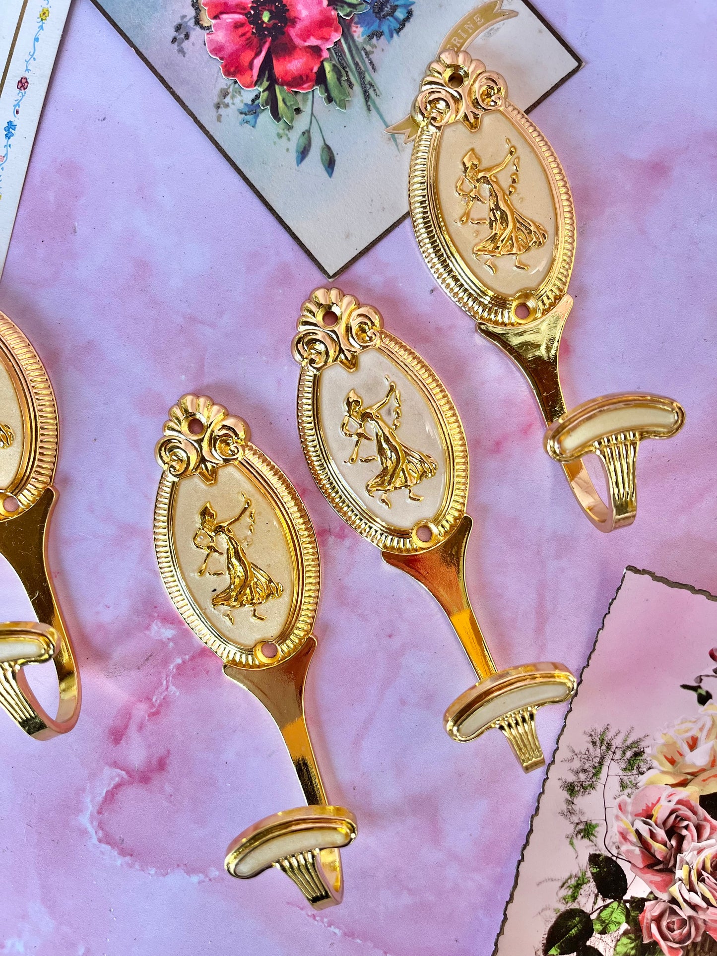 Patère dorée Angelina (à l'unité)