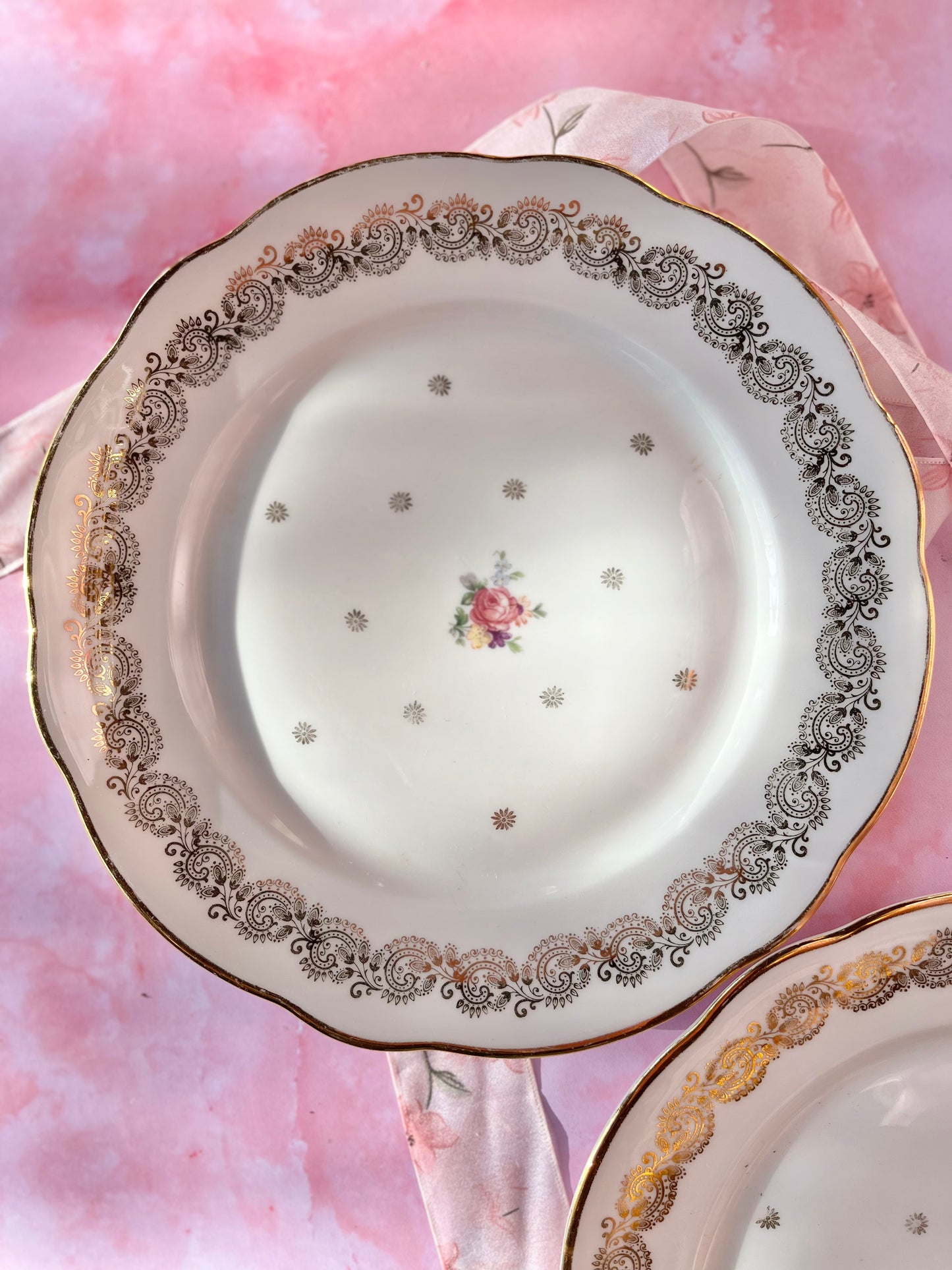 Assiettes plates Rosemonde (2)