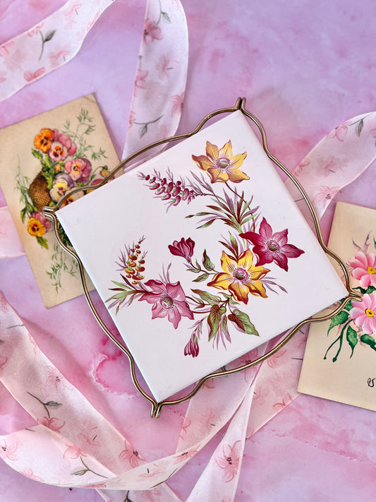 Dessous de plat fleuri