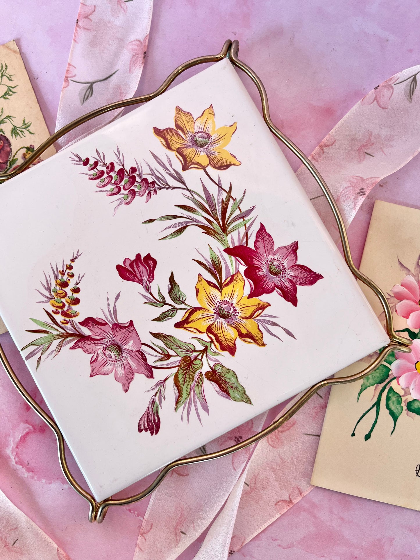 Dessous de plat fleuri