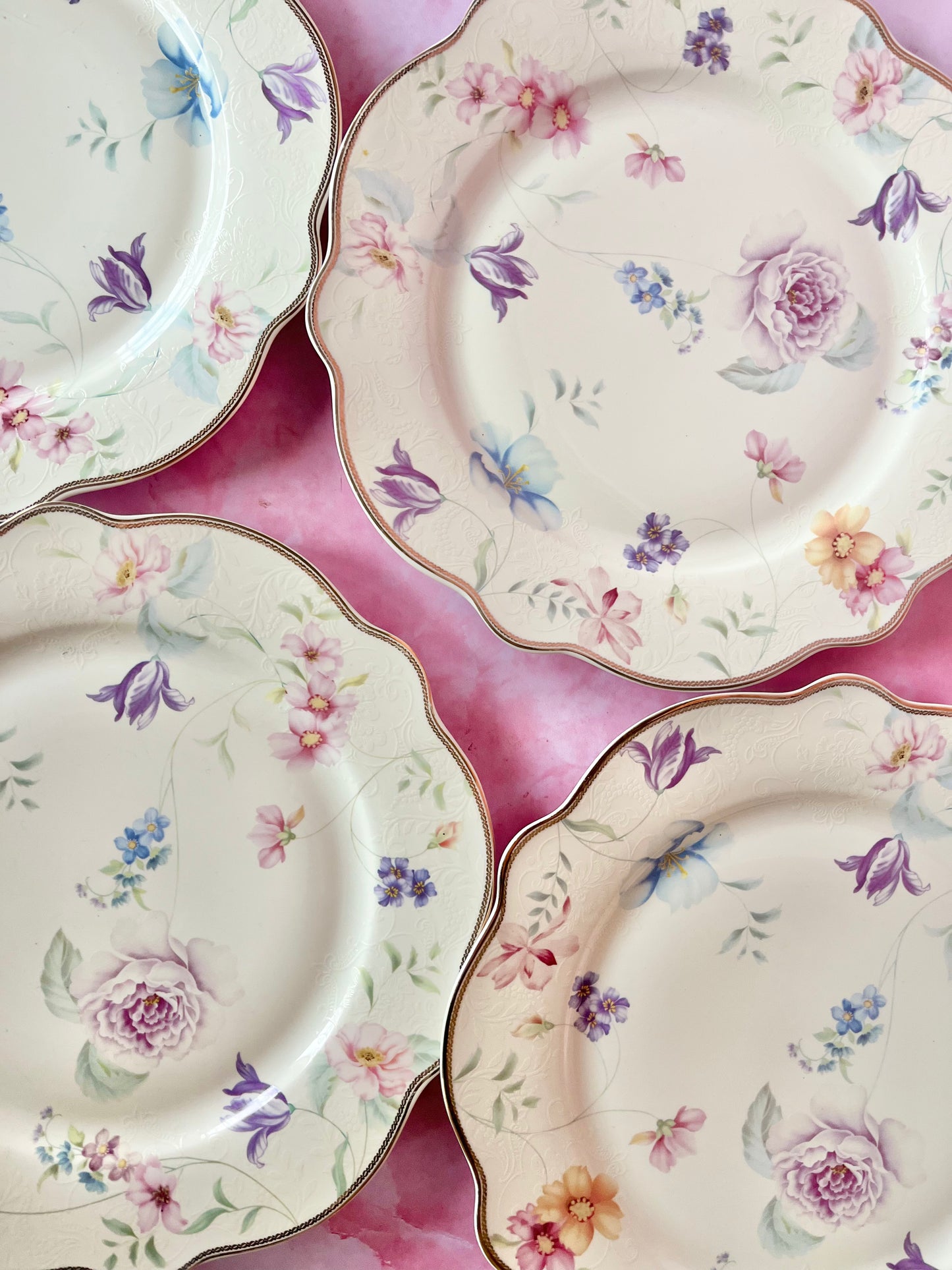 Assiettes plates Iris (6)