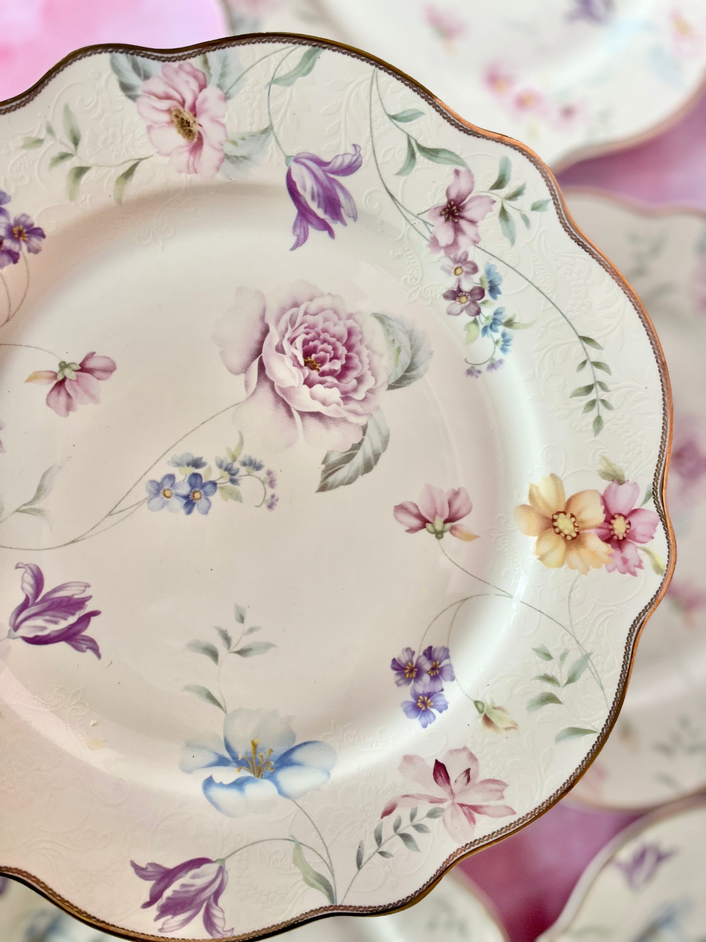 Assiettes plates Iris (6)