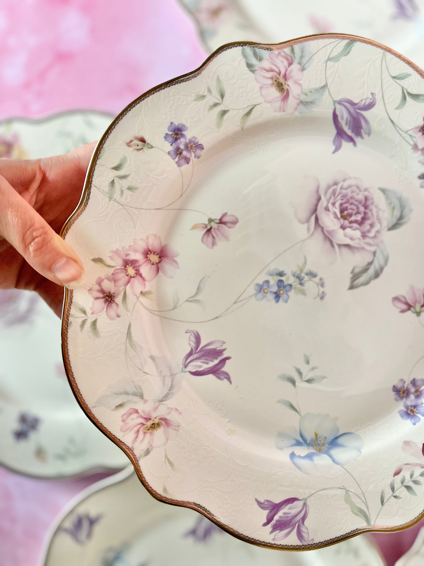 Assiettes plates Iris (6)
