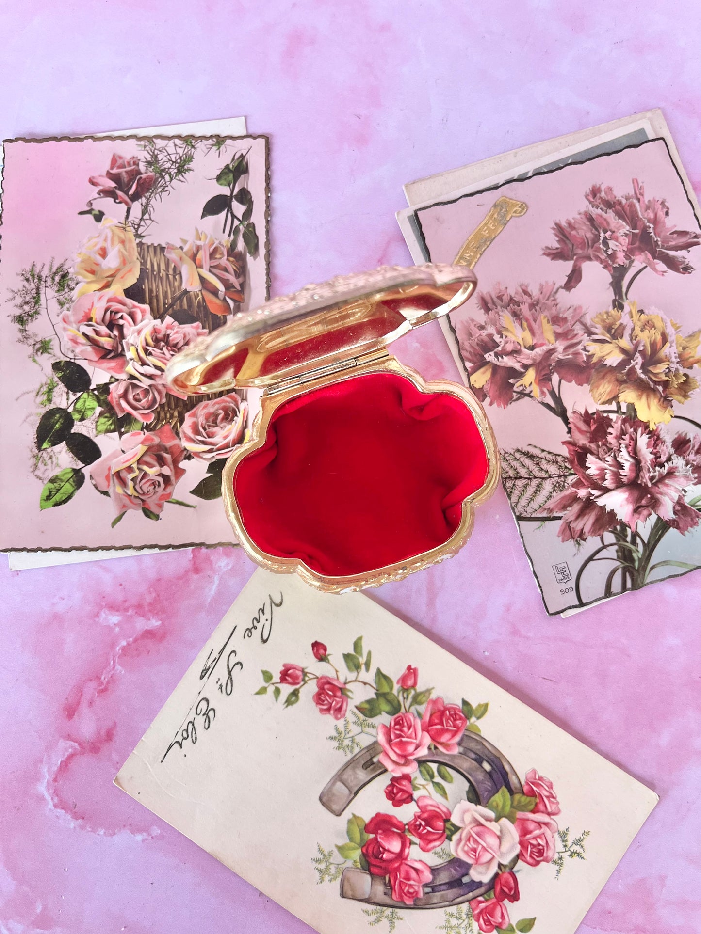 Boite à bijoux Rose