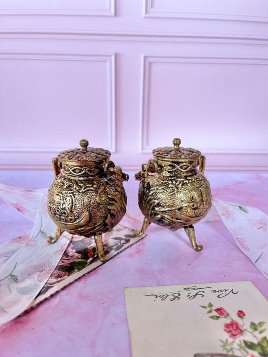 Boites marmites dorées