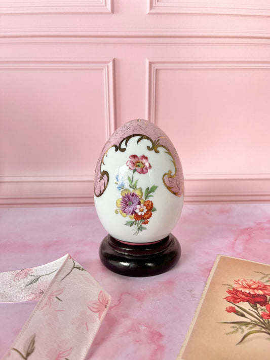 Oeuf décoratif floral