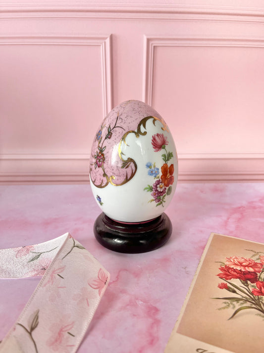 Oeuf décoratif floral