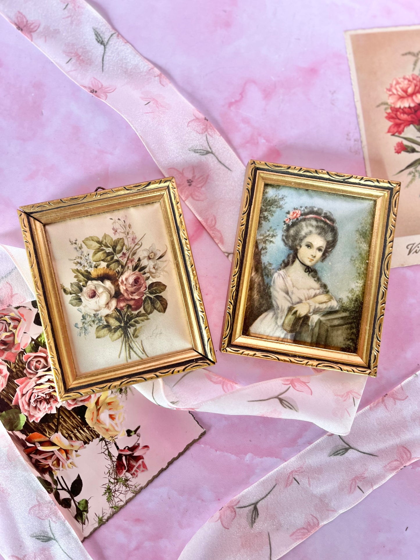 Tableaux de soie miniatures (2)