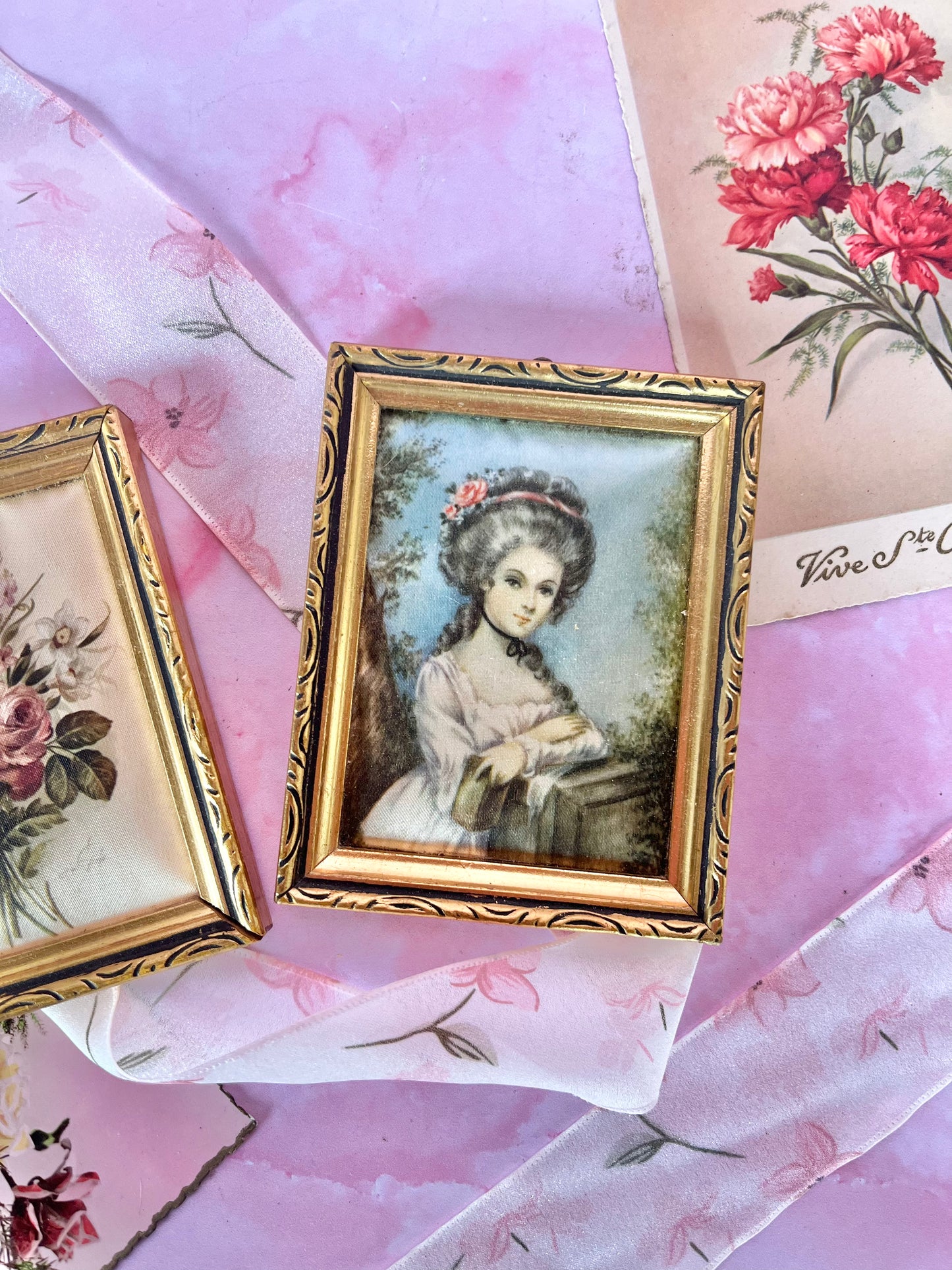 Tableaux de soie miniatures (2)