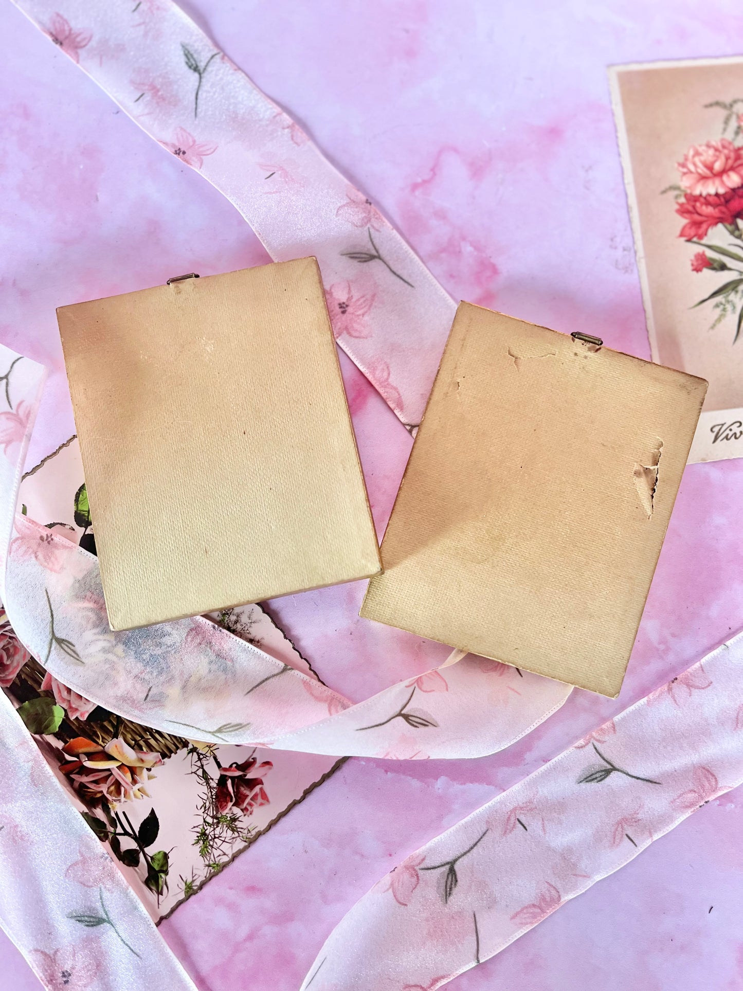 Tableaux de soie miniatures (2)