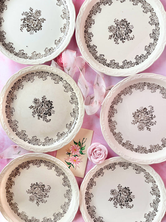 Assiettes Digoin Clovis (6)